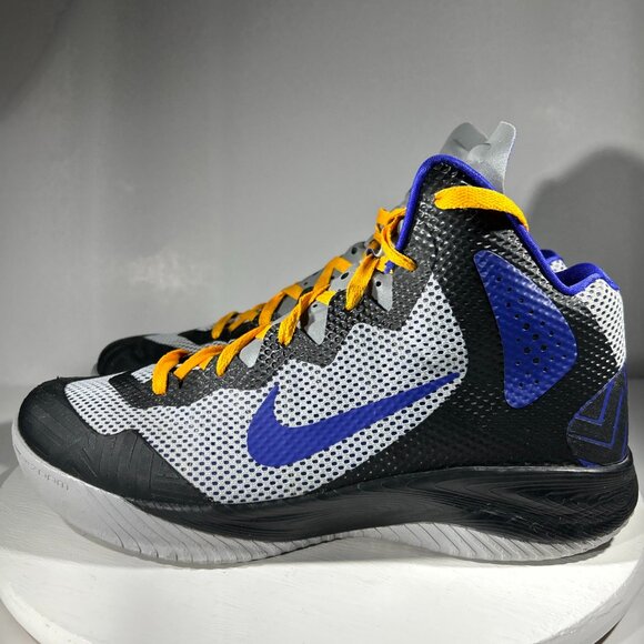 Nike Zoom Hyperenforcer XD Mens Size 10.5 Basketball Shoes Black Blue Sneakers - Picture 1 of 11